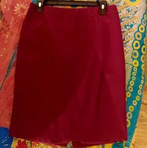 Size 4 Burgundy Pencil Skirt